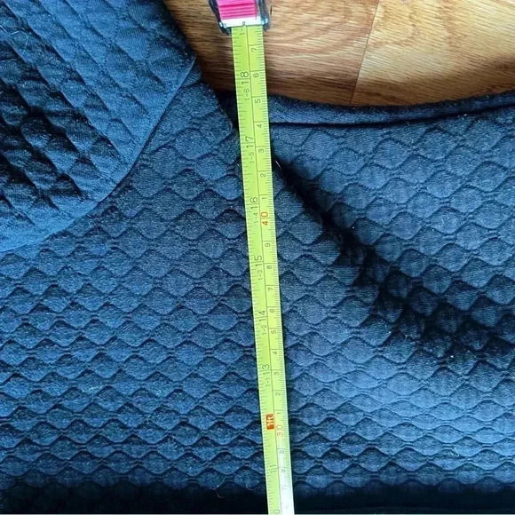 Runway Quilted Cotton Polyester Button Up Jacket Black Sz L - Picture 9 of 11